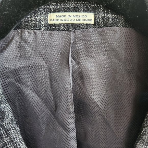 Linen Silk Wool Blend Grey Charcoal lightweight Blazer Suite Jacket Sports Coat - Picture 5 of 16